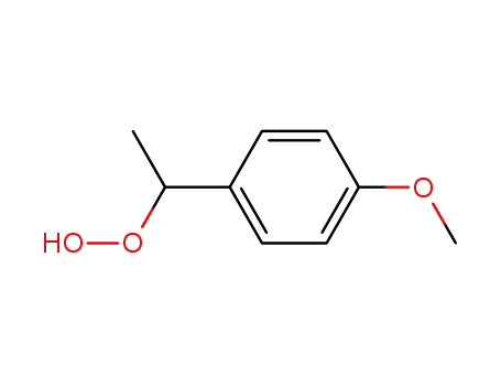 Molecular Structure of 120007-98-9 (Hydroperoxide, 1-(4-methoxyphenyl)ethyl)
