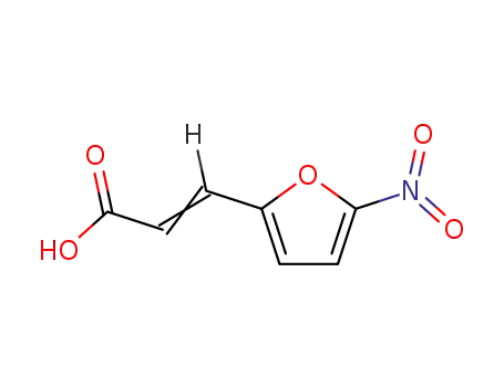 Molecular Structure of 6281-23-8 (3-(5-Nitro-2-furyl)acrylic acid)