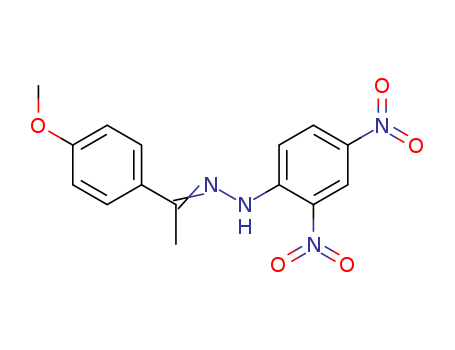 1-(4-Methoxyphenyl)ethanone (2,4-bis(hydroxy(oxido)amino)phenyl)hydrazone cas  854-04-6