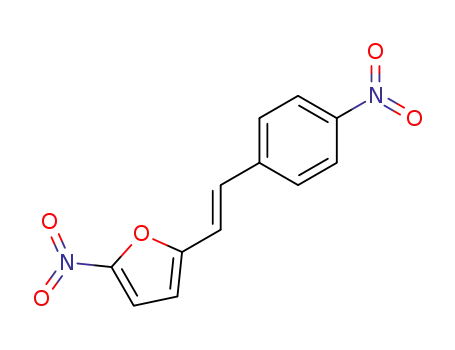 Molecular Structure of 89076-51-7 (Furan, 2-nitro-5-[2-(4-nitrophenyl)ethenyl]-, (E)-)