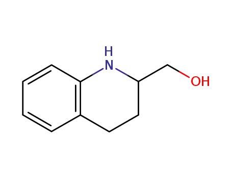 Molecular Structure of 40971-36-6 (1,2,3,4-Tetrahydro-2-quinolinemethanol)