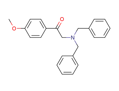 Molecular Structure of 140420-07-1 (Ethanone, 2-[bis(phenylmethyl)amino]-1-(4-methoxyphenyl)-)
