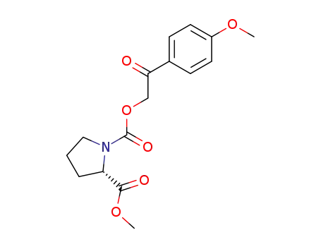 (S)-Pyrrolidine-1,2-dicarboxylic acid 1-[2-(4-methoxy-phenyl)-2-oxo-ethyl] ester 2-methyl ester