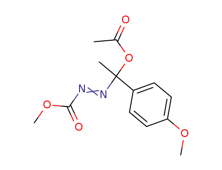 Diazenecarboxylic acid, [1-(acetyloxy)-1-(4-methoxyphenyl)ethyl]-,
methyl ester