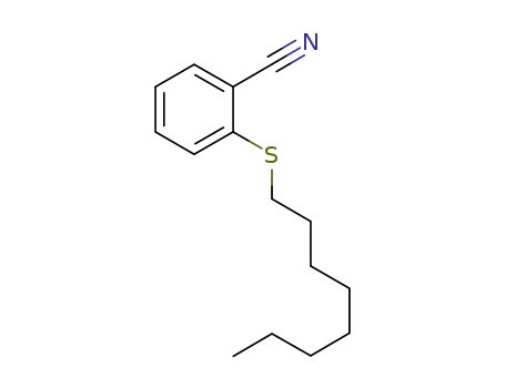 Molecular Structure of 1160509-17-0 (2-cyanophenyl octyl sulfide)