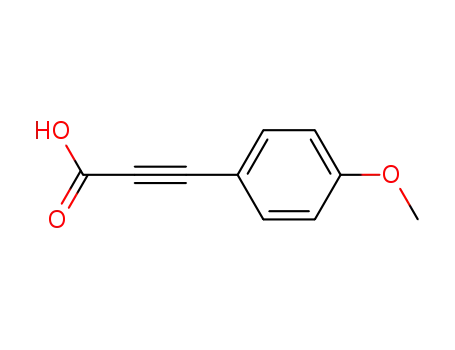 Molecular Structure of 2227-57-8 (3-(4-methoxyphenyl)-2-propynoic acid(SALTDATA: FREE))