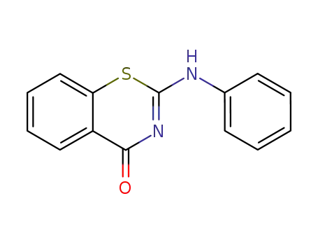 Molecular Structure of 15601-88-4 (2-(phenylimino)-2,3-dihydrobenzo[e][1,3]thiazin-4-one)