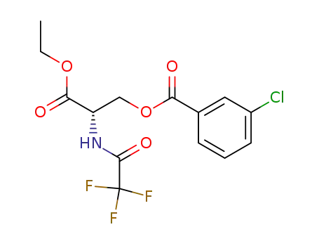 (S)-ethyl N-trifluoroacetyl-O-(m-chlorobenzoyl)serinate