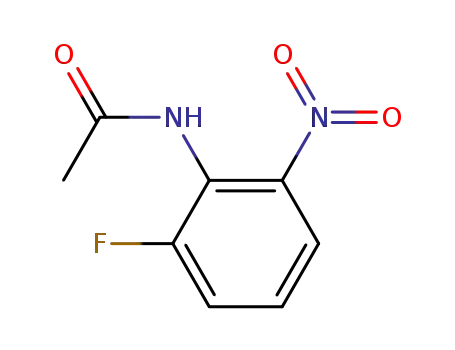 Molecular Structure of 342-52-9 (N-(2-FLUORO-6-NITRO-PHENYL)-ACETAMIDE)