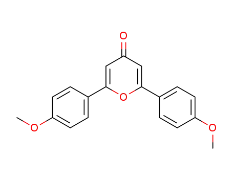 Molecular Structure of 1678-14-4 (2,6-bis(4-methoxyphenyl)-4H-pyran-4-one)