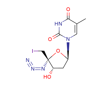THYMIDINE, 4'-AZIDO-5'-DEOXY-5'-IODO-