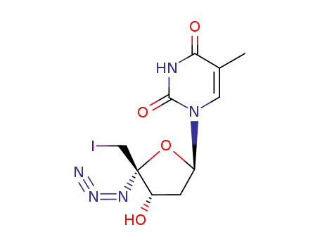 Thymidine, 4'-azido-5'-deoxy-5'-iodo-