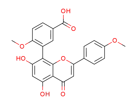 3-[5,7-dihydroxy-2-(4-methoxyphenyl)-4-oxo-4H-chromen-8-yl]-4-methoxybenzoic acid
