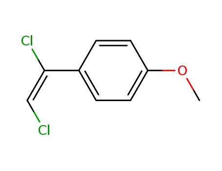 Molecular Structure of 87992-04-9 (Benzene, 1-(1,2-dichloroethenyl)-4-methoxy-, (E)-)