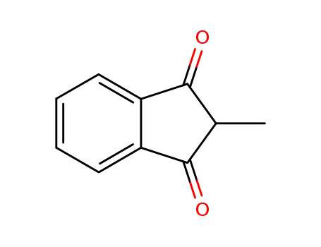 Molecular Structure of 876-83-5 (2-Methyl-1,3-indanedione)