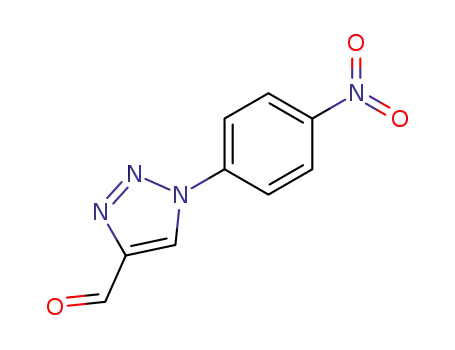 Molecular Structure of 113934-26-2 (1H-1,2,3-Triazole-4-carboxaldehyde, 1-(4-nitrophenyl)-)