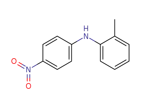 Molecular Structure of 726-10-3 (Benzenamine, 2-methyl-N-(4-nitrophenyl)-)