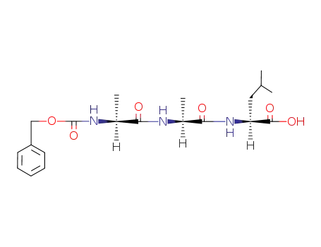 Molecular Structure of 54865-22-4 (L-Leucine, N-[(phenylmethoxy)carbonyl]-L-alanyl-L-alanyl-)