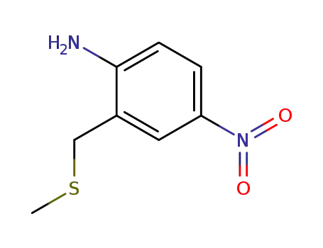 Molecular Structure of 34774-93-1 (2-[(methylsulfanyl)methyl]-4-nitroaniline)