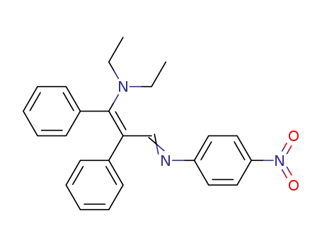 Molecular Structure of 78956-29-3 (1-Diethylamino-3-(4-nitrophenylimino)-1,2-diphenyl-1-propen)