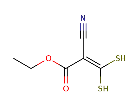 Molecular Structure of 18771-18-1 (2,2-Dimercapto-aethen-1,1-dicarbonsaeure-aethylester-nitril)