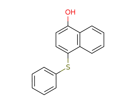 Molecular Structure of 19133-53-0 (4-(phenylthio)naphthalen-1-ol)