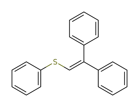 Benzene, 1,1'-[(phenylthio)ethenylidene]bis-