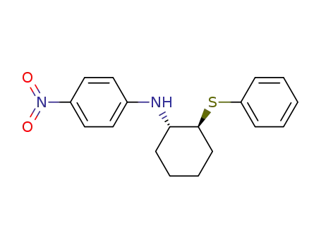 Benzenamine, 4-nitro-N-[2-(phenylthio)cyclohexyl]-, trans-
