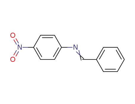 Molecular Structure of 785-81-9 (benzylidene-(4-nitrophenyl)amine)