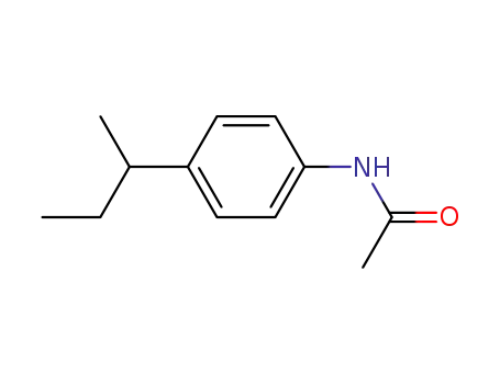 Molecular Structure of 20331-25-3 (Acetamide, N-[4-(1-methylpropyl)phenyl]-)