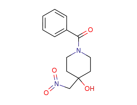 Molecular Structure of 34259-90-0 (1-benzoyl-4-nitromethyl-piperidin-4-ol)