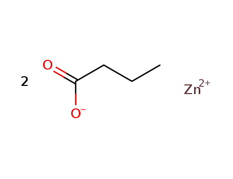 Molecular Structure of 13282-37-6 (zinc dibutyrate)