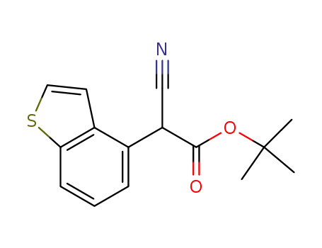 benzo[b]thiophen-4-yl-cyano-acetic acid tert-butyl ester