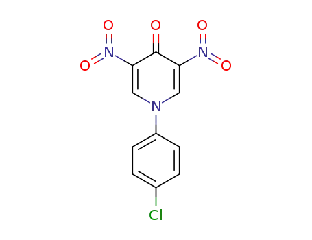 Molecular Structure of 74197-56-1 (4(1H)-Pyridinone, 1-(4-chlorophenyl)-3,5-dinitro-)