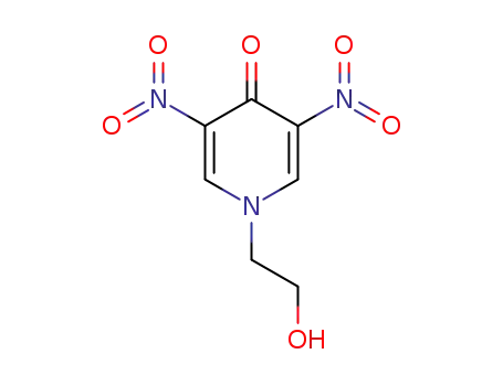 Molecular Structure of 74197-51-6 (4(1H)-Pyridinone, 1-(2-hydroxyethyl)-3,5-dinitro-)