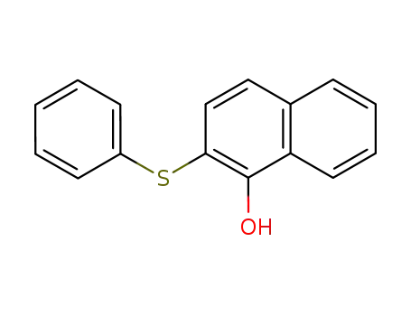 Molecular Structure of 68143-73-7 (2-phenylthio-1-naphthol)