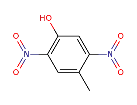 Molecular Structure of 20294-52-4 (2,5-Dinitro-4-Methylphenol)