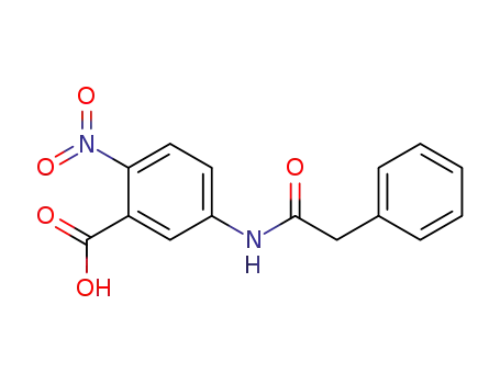 Molecular Structure of 52033-70-2 (2-NITRO-5-(PHENYLACETYLAMINO)-BENZOIC ACID)