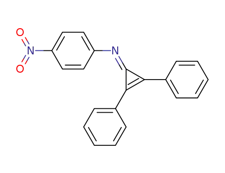 Benzenamine, N-(2,3-diphenyl-2-cyclopropen-1-ylidene)-4-nitro-