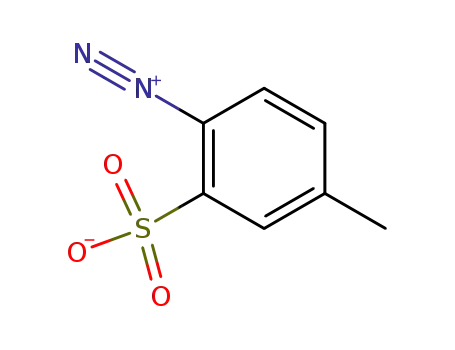 Molecular Structure of 24061-09-4 (5-methyl-2-diazobenzenesulphonic acid)