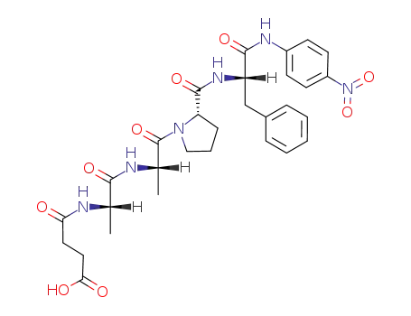 Molecular Structure of 70967-97-4 (SUC-ALA-ALA-PRO-PHE-PNA)