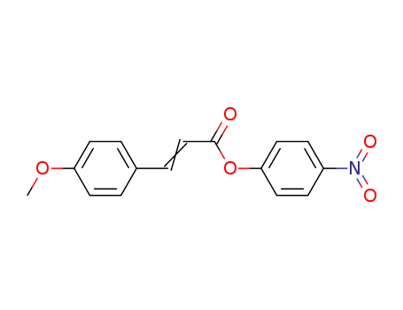 Molecular Structure of 71255-82-8 (2-Propenoic acid, 3-(4-methoxyphenyl)-, 4-nitrophenyl ester)