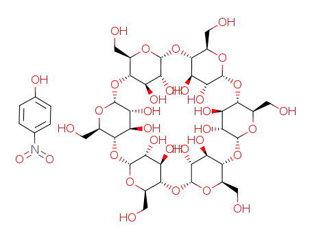 Molecular Structure of 61955-25-7 (p-nitrophenol-cyclomaltohexaose trihydrate)