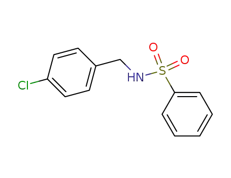 Molecular Structure of 10504-97-9 (Benzenesulfonamide, N-[(4-chlorophenyl)methyl]-)