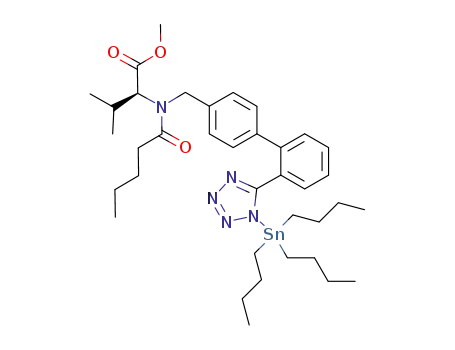 N-(1-oxopentyl)-n-[[2'-(2-tributyltintetrazol-5-yl)-(1,1'-biphenyl)-4-yl]methyl]-(L)-valine methyl ester