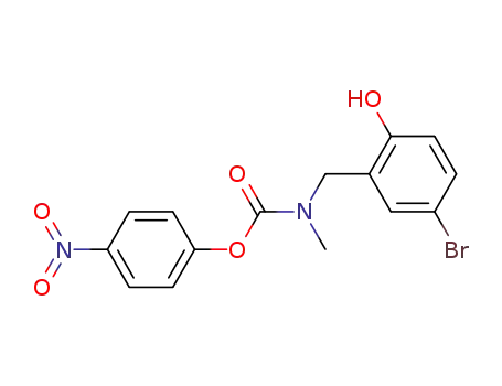 Molecular Structure of 309965-24-0 (4-Nitrophenyl N-(5-bromo-2-hydroxybenzyl)-N-methylcarbamate)