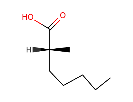 Heptanoic acid, 2-methyl-, (2R)-