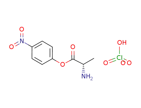 Molecular Structure of 84011-92-7 (L-alanine 4-nitrophenyl ester perchlorate)