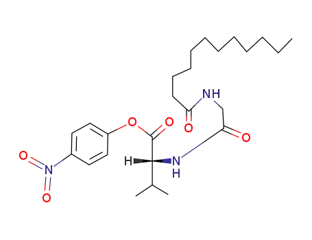 D-Valine, N-[N-(1-oxododecyl)glycyl]-, 4-nitrophenyl ester