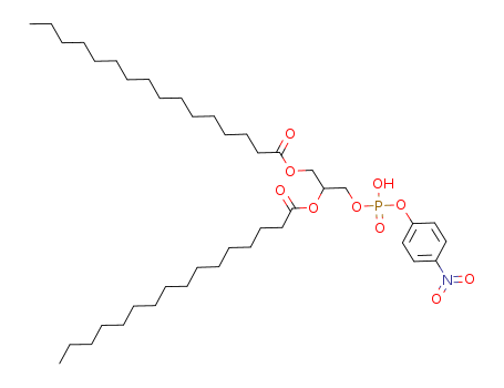 Hexadecanoic acid,  1-[[[hydroxy(4-nitrophenoxy)phosphinyl]oxy]methyl]-1,2-ethanediyl ester